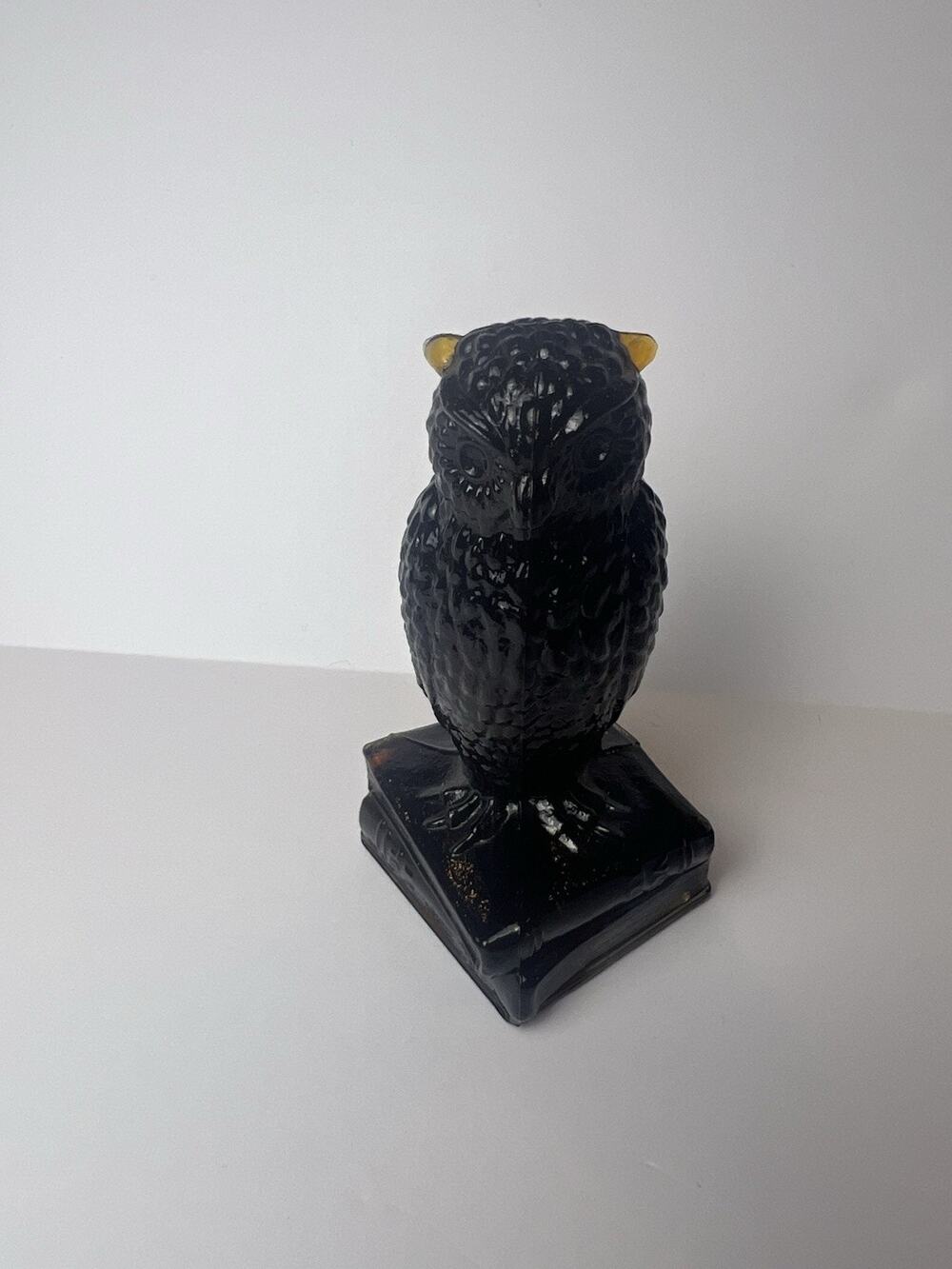 Degenhart Spicey Brown Glass Owl “ Wise Ole Owl”